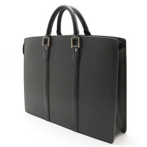 Louis Vuitton Cumin briefcase Taiga Ardoise business Rosin black bag de Porte